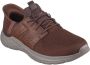 Skechers Bruine Slip-On Vegan Sneakers met Arch Support Brown Heren - Thumbnail 6