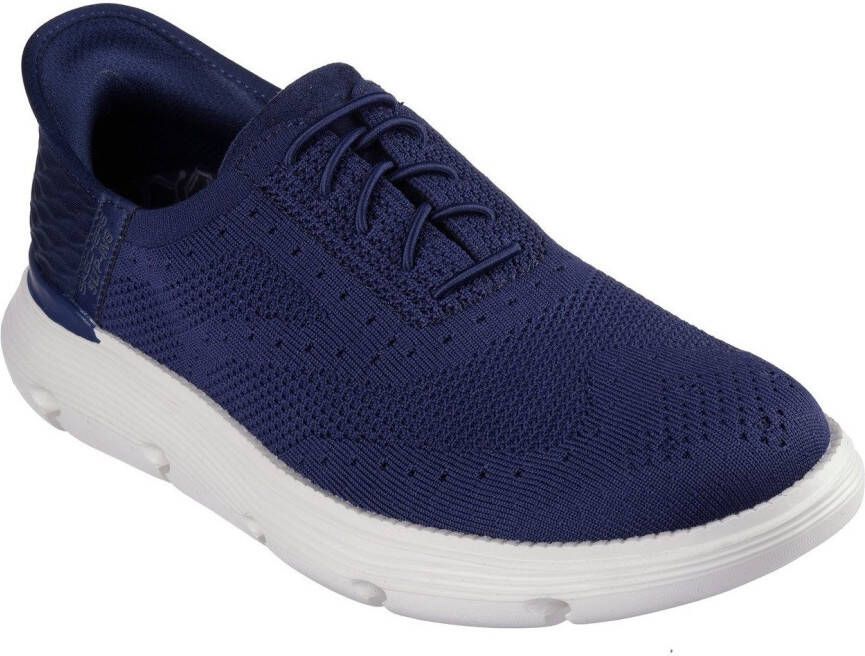 Skechers Slip-on sneakers GARZA-PALMA budapester instapschoen zakelijke schoen in veganistische uitvoering