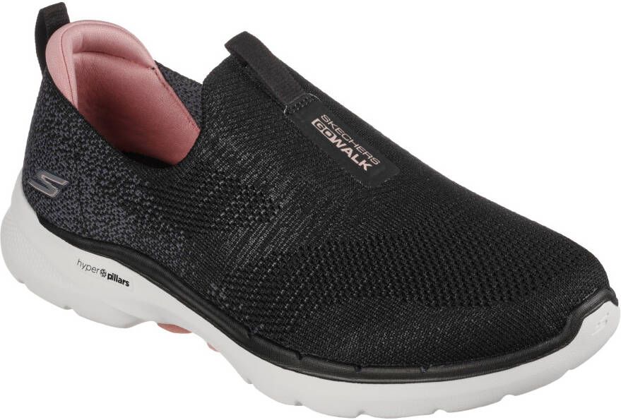 Skechers Slip-on sneakers GO WALK 6 GLIMMERING met zacht verdikt hieldeel