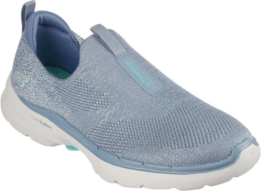 Skechers Slip-on sneakers GO WALK 6 GLIMMERING met zacht verdikt hieldeel