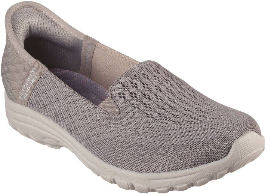 Skechers Slip-on sneakers REGGAE FEST 2.0-GUIDING LIGHT Instapschoenen slippers vrijetijdsschoenen met gepolsterde schacht