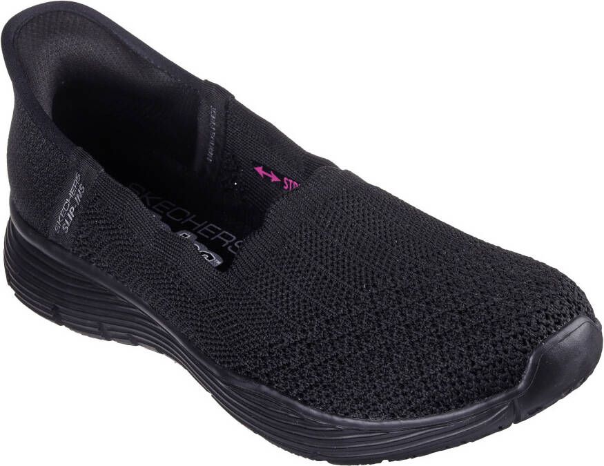 Skechers Slip-on sneakers SEAGER-BELIEVE IT slipper revalidatieschoen met handsfree slip-ins functie