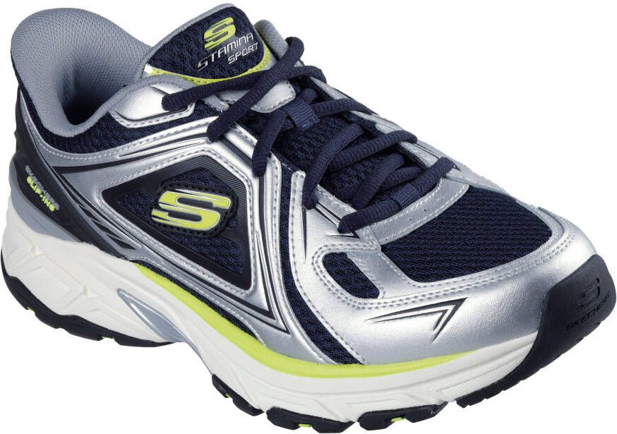 Skechers Slip-on sneakers STAMINA SPORT Trainingsschoen retro sneaker met slip-ins