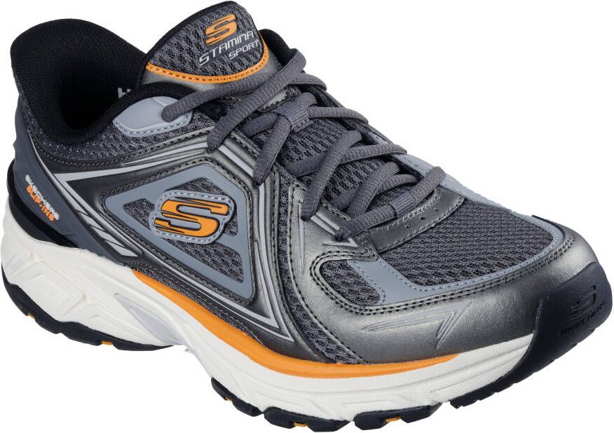 Skechers Slip-on sneakers STAMINA SPORT Trainingsschoen retro sneaker met slip-ins