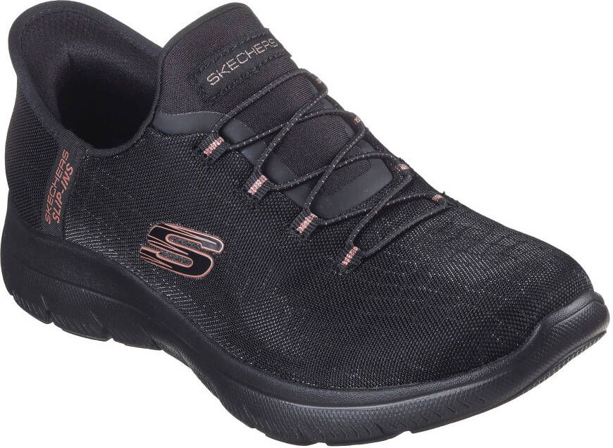 Skechers Slip-on sneakers SUMMITS-CLASSY NIGHT Slippers vrijetijdsschoen met comfortabele hielkussenfunctie