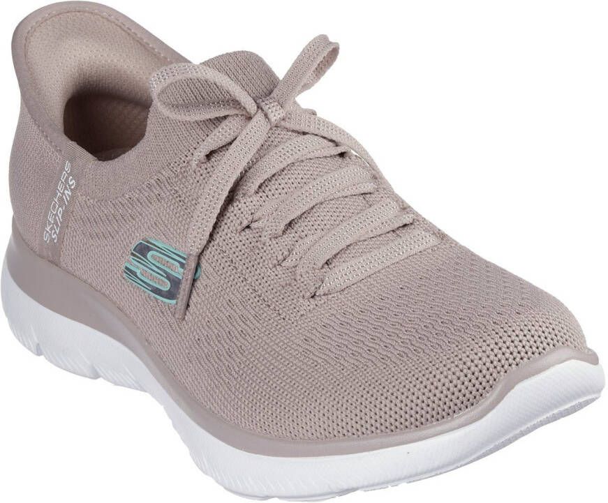Skechers Slip-on sneakers SUMMITS-NEW DAILY slippers vrijetijdsschoen in vegan uitvoering