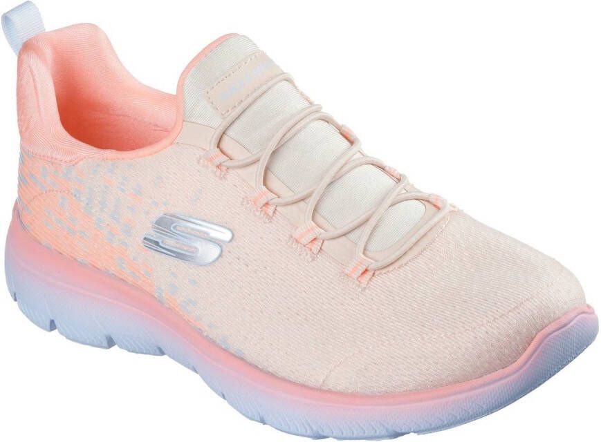 Skechers Slip-on sneakers Summits trainingsschoen sneaker instapper lage schoen met bungee-sluiting