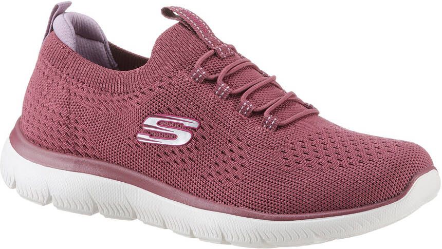 Skechers Slip-on sneakers Summits vrijetijdsschoen lage schoen slipper met flexibele tractionloopzool