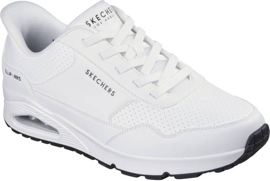 Skechers Slip-on sneakers UNO-BANKSIA LUXE Sleehak sneaker met luchtkussen
