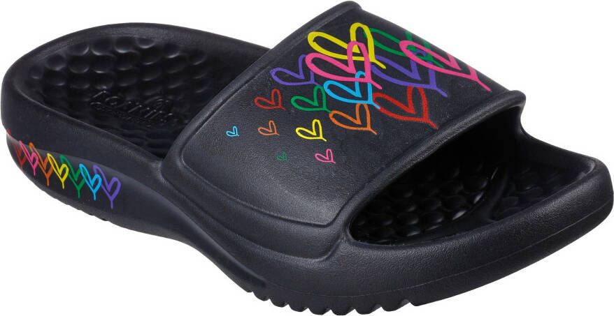 Skechers Foamies In Love With Love 111321-BKMT Vrouwen Zwart Slippers