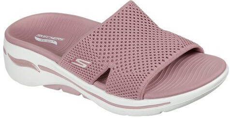 Skechers Go Walk Arch Fit-Worthy 140224-ROS Vrouwen Roze Slippers -  Schoenen.nl