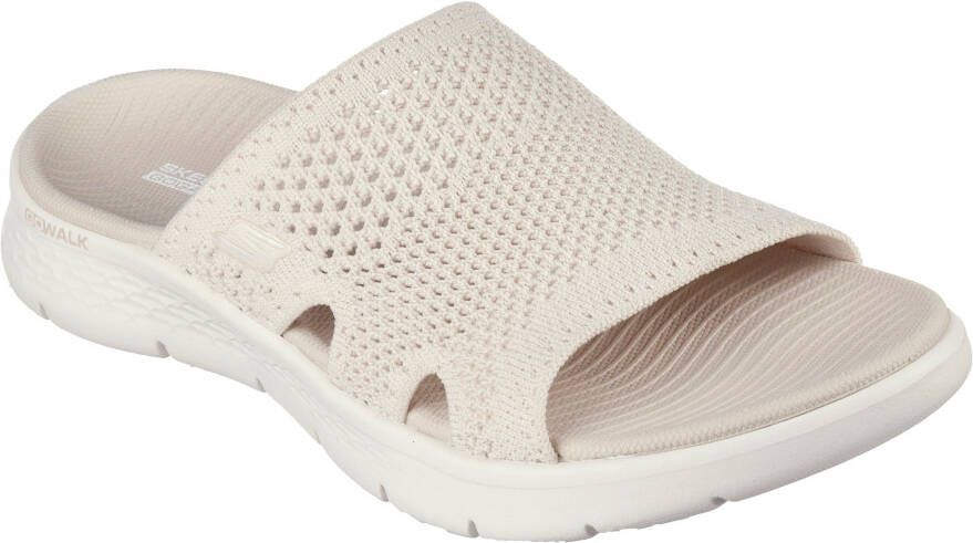 Skechers Slippers GO WALK FLEX SANDAL-ELATION sleehak zomerschoen slippers met goga mat voetbed