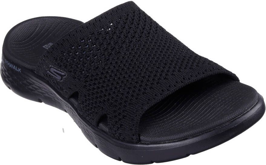 Skechers Slippers GO WALK FLEX SANDAL-ELATION sleehak zomerschoen slippers met goga mat voetbed