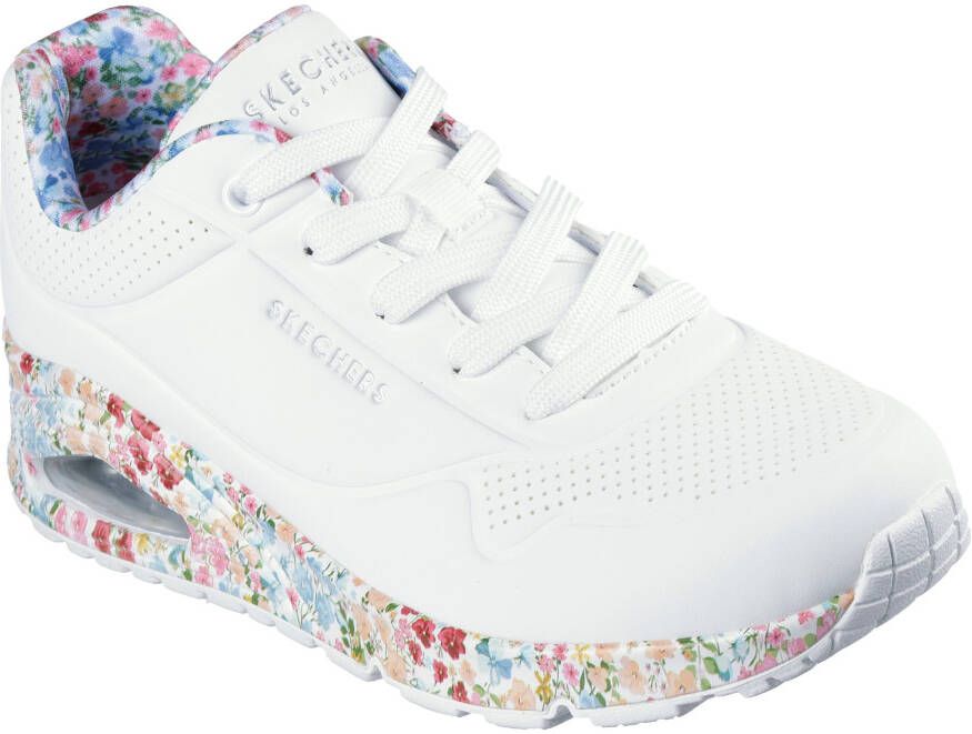 Skechers Sneakers UNO-MAJESTIC GARDEN wig sneaker plateausneaker met bedrukte zool