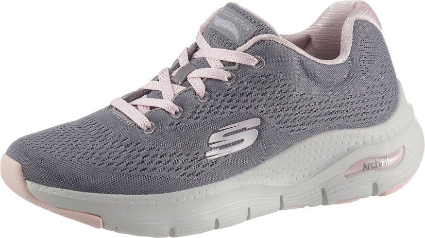 Skechers Arch Fit-Big Appeal 149057-GYPK Vrouwen Grijs Sneakers - Foto 2