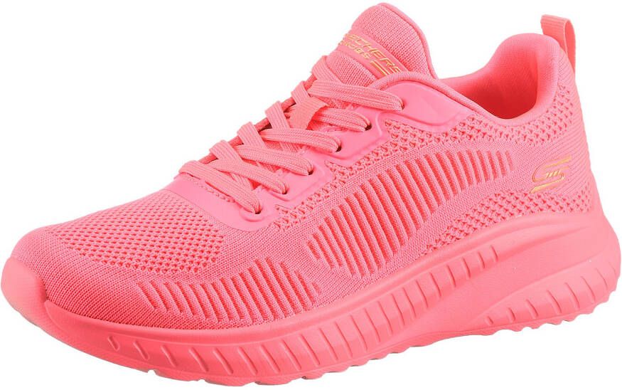 Skechers Sneakers BOBS SQUAD CHAOS-COOL RYTHMS brei sneakers veterschoen in vegan uitvoering - Foto 3
