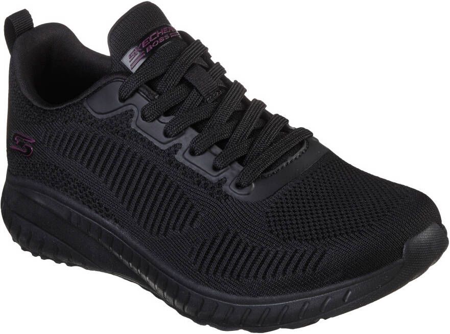 Skechers Sneakers BOBS SQUAD CHAOS FACE OFF Vrijetijdsschoen lage schoen veterschoen machinewas G-wijdte