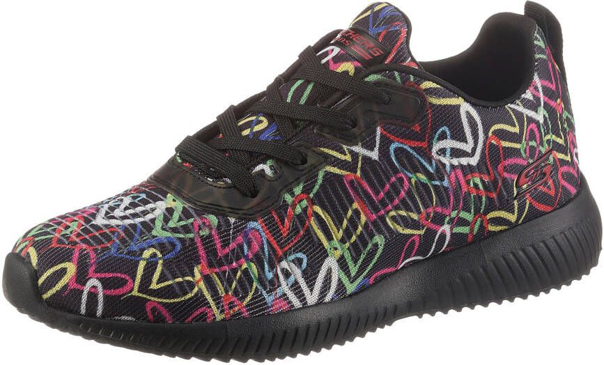 Skechers Bobs Sport Squad Sneakers zwart Textiel - Foto 2