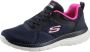 Skechers Bountiful-Quick Path 12607-NVHP Vrouwen Marineblauw Sneakers Sportschoenen - Thumbnail 3