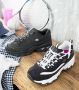 Skechers D'LITES-BIGGEST FAN Sneakers Vrouwen Black White - Thumbnail 2