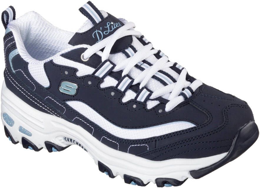 Skechers Sneakers D´Lites Biggest Fan Vrijetijdsschoen lage schoen veterschoen in trendy chunky-stijl