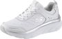 Skechers D'Lux Walker 149023-WSL Vrouwen Wit Sneakers - Thumbnail 2