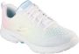 Skechers Go Walk 6 Vibrant Energy 124520 WMLT Vrouwen Wit Sneakers Sportschoenen - Thumbnail 2