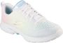 Skechers Go Walk 6 Vibrant Energy 124520-WMLT Vrouwen Wit Sneakers Sportschoenen - Thumbnail 2