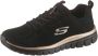 Skechers Graceful-Get Connected 12615-BKRG Vrouwen Zwart Sneakers Sportschoenen - Thumbnail 5