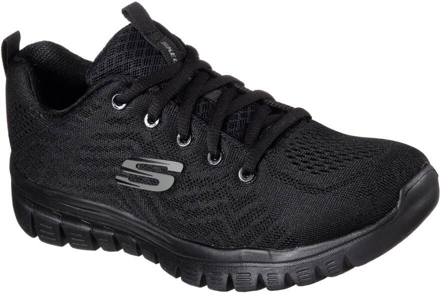 Skechers Sneakers Graceful Get Connected Vrijetijdsschoen lage schoen veterschoen in schoenwijdte G (wijd)