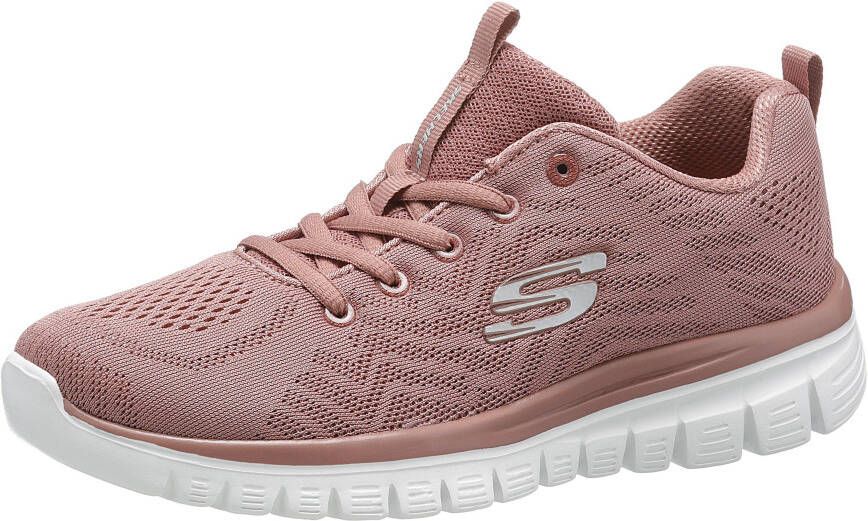 Skechers Sneakers Graceful Get Connected met memory foam vrijetijdsschoen halfschoen veterschoen