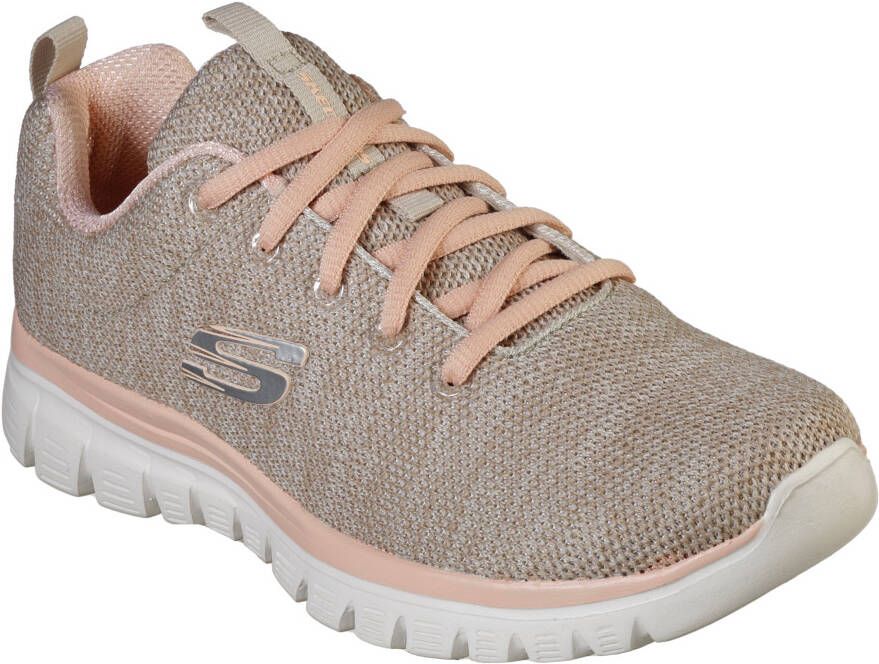 Skechers Sneakers Graceful Twisted Fortune Vrijetijdsschoen lage schoen veterschoen met memory foam