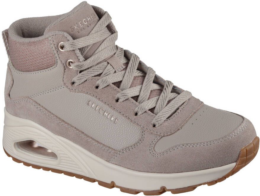 Skechers Uno Stacre Shine Dames Sneakers Beige - Foto 3
