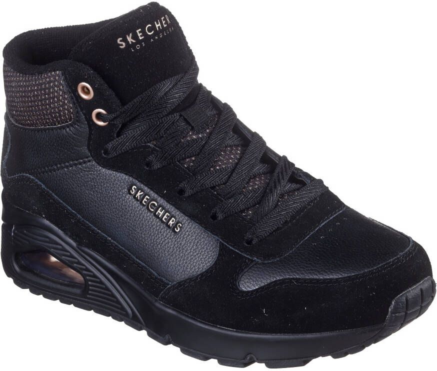 Skechers Sneakers met sleehak UNO-STACRE SHINE High top sneaker veterboots met luchtkamer zool - Foto 4