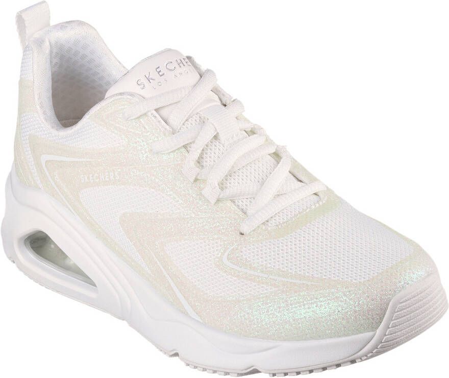 Skechers Sneakers met sleehak TRES-AIR UNO-GLIT-AIRY met coole hakontwerp vrijetijdsschoen lage schoen veterschoen