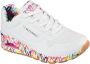 Skechers Sneakers met sleehak UNO-LOVING LOVE Vrijetijdsschoen lage schoen veterschoen met coole graffiti-print - Thumbnail 6