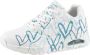 Skechers Sneakers met sleehak UNO-SPREAD THE LOVE Vrijetijdsschoen lage schoen veterschoen met coole graffiti-print - Thumbnail 2