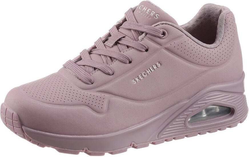 Skechers Sneakers met sleehak Uno Stand on Air met fijne perforatie vrijetijdsschoen halfhoge schoen veterschoen - Foto 3