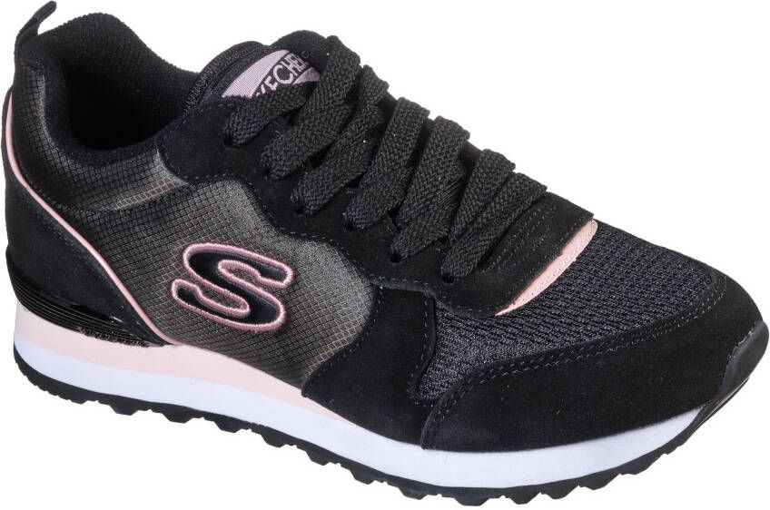 Skechers Sneakers Nylon Quarter Lace Up Jogger in modieuze contrastlook vrijetijdsschoen lage schoen veterschoen