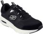 Skechers Sportieve Heren Zwarte Leren Sneaker met AirCushioned Zool Zwart Heren - Thumbnail 3