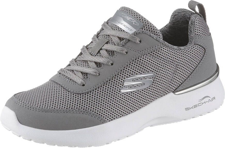 Skechers Sneakers Skech-Air Dynamight Fast Brake Metallic element bij de hak vrijetijdsschoen lage schoen veterschoen