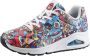 Skechers Uno Vexx Color Doodle Sneakers rood Dames - Thumbnail 6