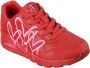 Skechers Sneakers UNO DRIPPING IN LOVE met hart-graffiti-print vrijetijdsschoen lage schoen veterschoen - Thumbnail 5