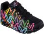 Skechers Sneakers UNO HIGHLIGHT LOVE vrijetijdsschoen lage schoen veterschoen met hartjes-print - Thumbnail 5