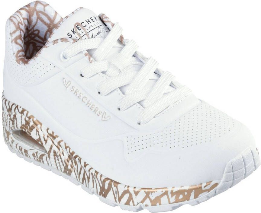 Skechers Sneakers UNO LOVING LOVE Vrijetijdsschoen lage schoen veterschoen met luchtkamerzool