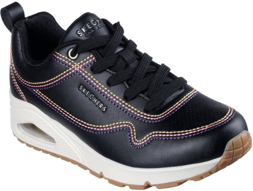 Skechers Sneakers UNO-LUXURIOUS STITCHES wedge sneaker plateau sneaker met skech-air functie