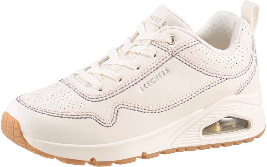 Skechers Sneakers UNO-LUXURIOUS STITCHES wedge sneaker plateau sneaker met skech-air functie