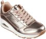 Skechers -Dames -Sneaker- Uno-Metallixs- Rosegold-177109 RSGD - Thumbnail 3