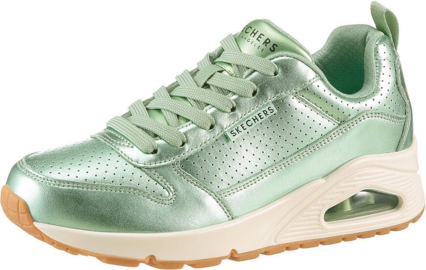 Skechers Sneakers Uno Metallixs sleesneaker plateausneaker veterschoen lage schoen in metallic-look