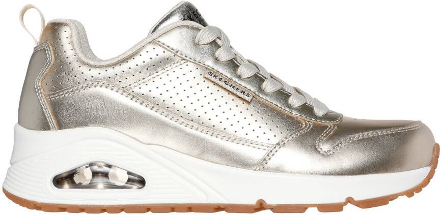 Skechers Sneakers Uno Metallixs Wedge sneakers plateausneakers veterschoenen met Skech-Air